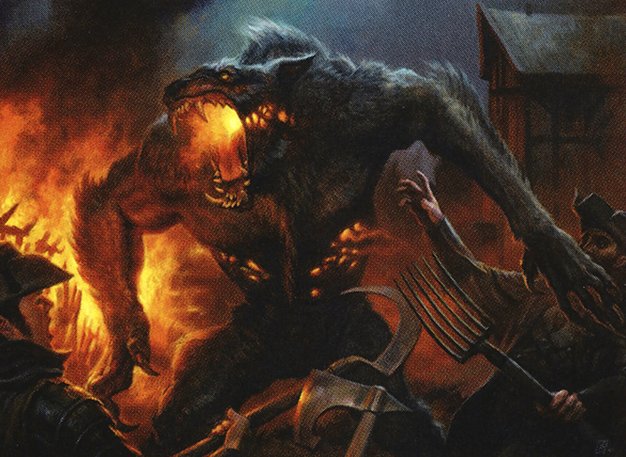 Smoldering Werewolf // Erupting Dreadwolf