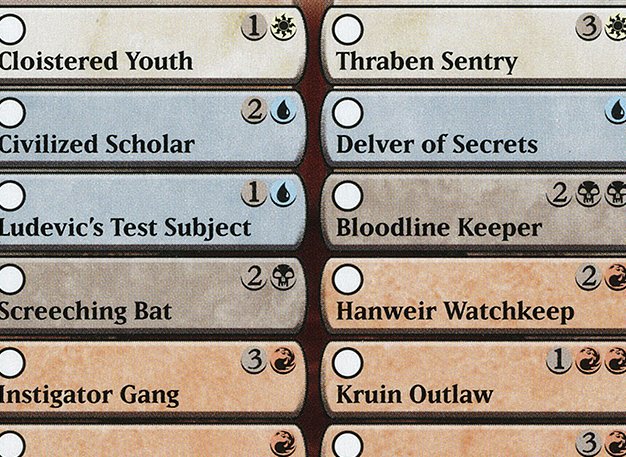Innistrad Checklist